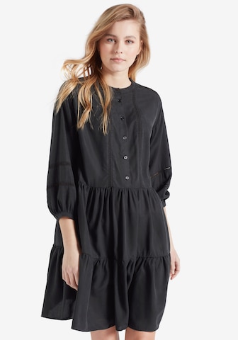 khujo Dress 'Crepes' in Black: front