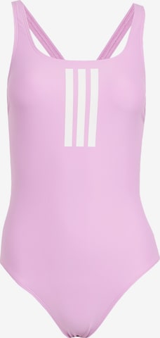 ADIDAS PERFORMANCEBustier Sportski kupaći kostim '3-Stripes V-Back' - roza boja: prednji dio