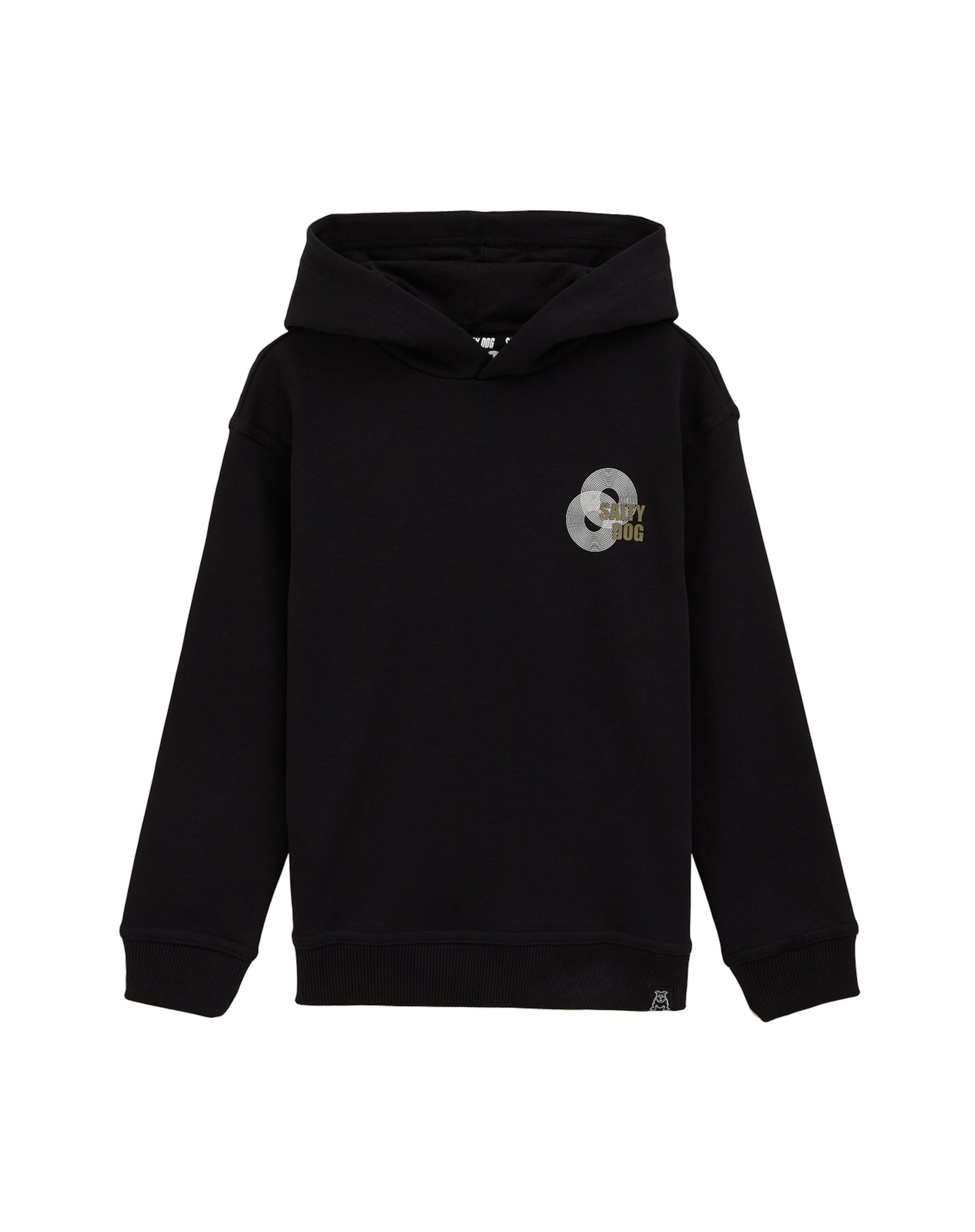 Bluză de molton de la WE Fashion pe negru: față