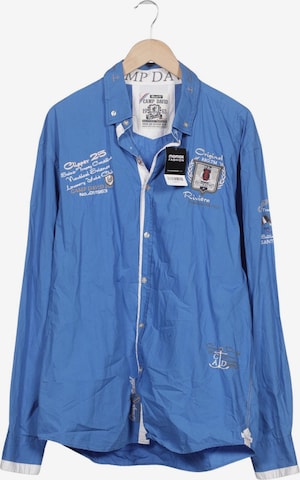 CAMP DAVID Hemd XXXL in Blau: Vorderseite