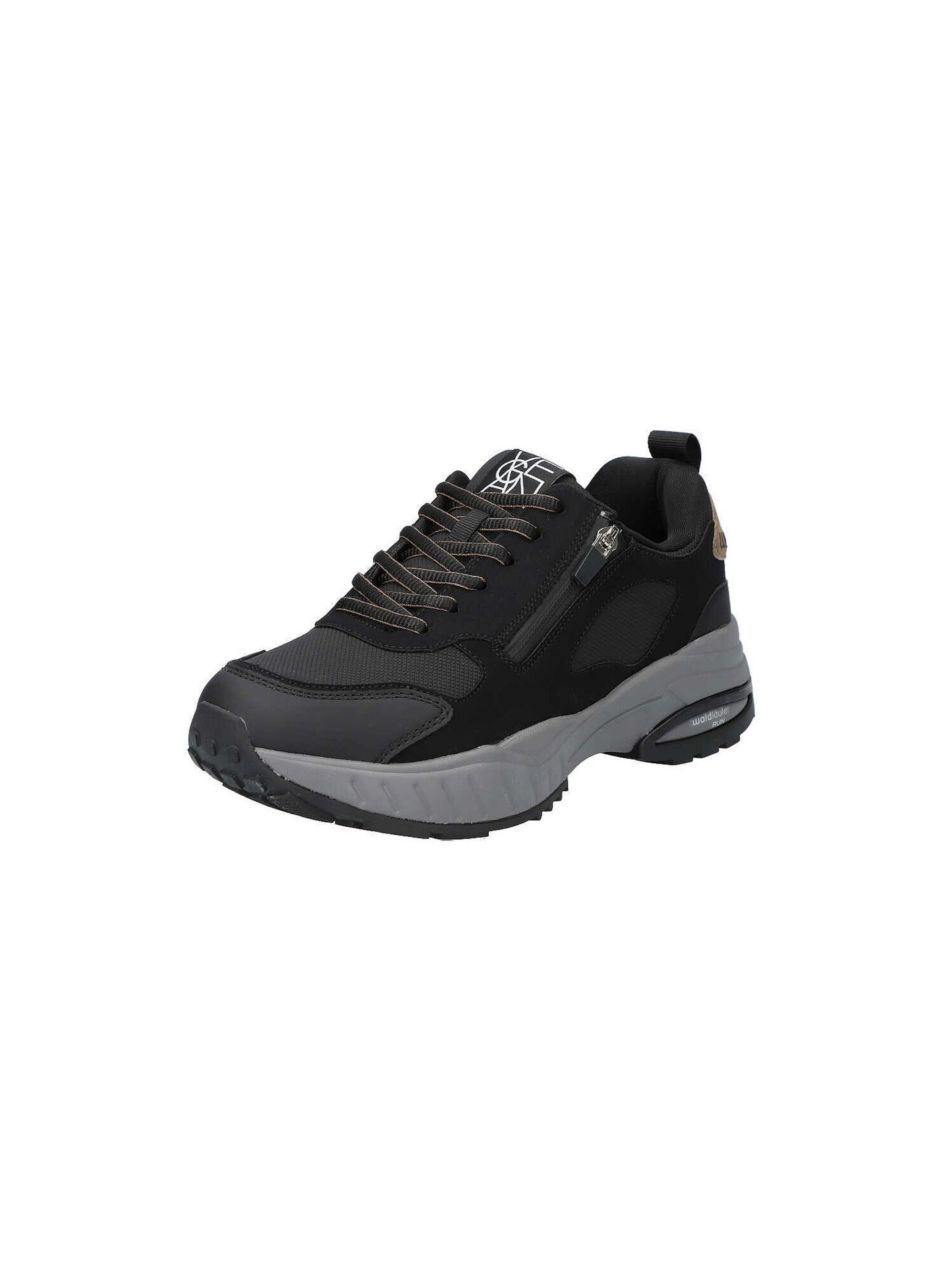 WALDLÄUFER Platform trainers 'Perro' in Black: front