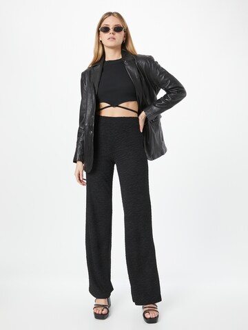 Envii Wide leg Broek 'ENLAURA' in Zwart