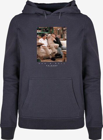 ABSOLUTE CULT Sweatshirt 'Friends - Hug And Roll' in Blauw: voorkant