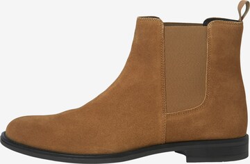 JACK & JONES - Botas chelsea 'Stan' em castanho: frente