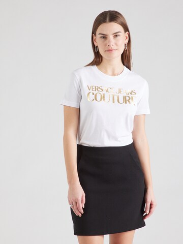 Versace Jeans Couture Μπλουζάκι σε λευκό: μπροστά