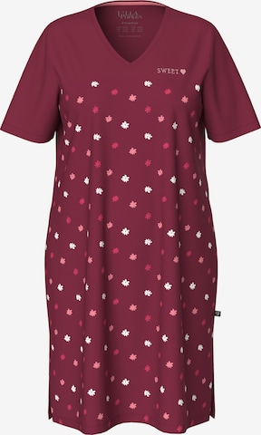 Ulla Popken Nachthemd in Rood: voorkant