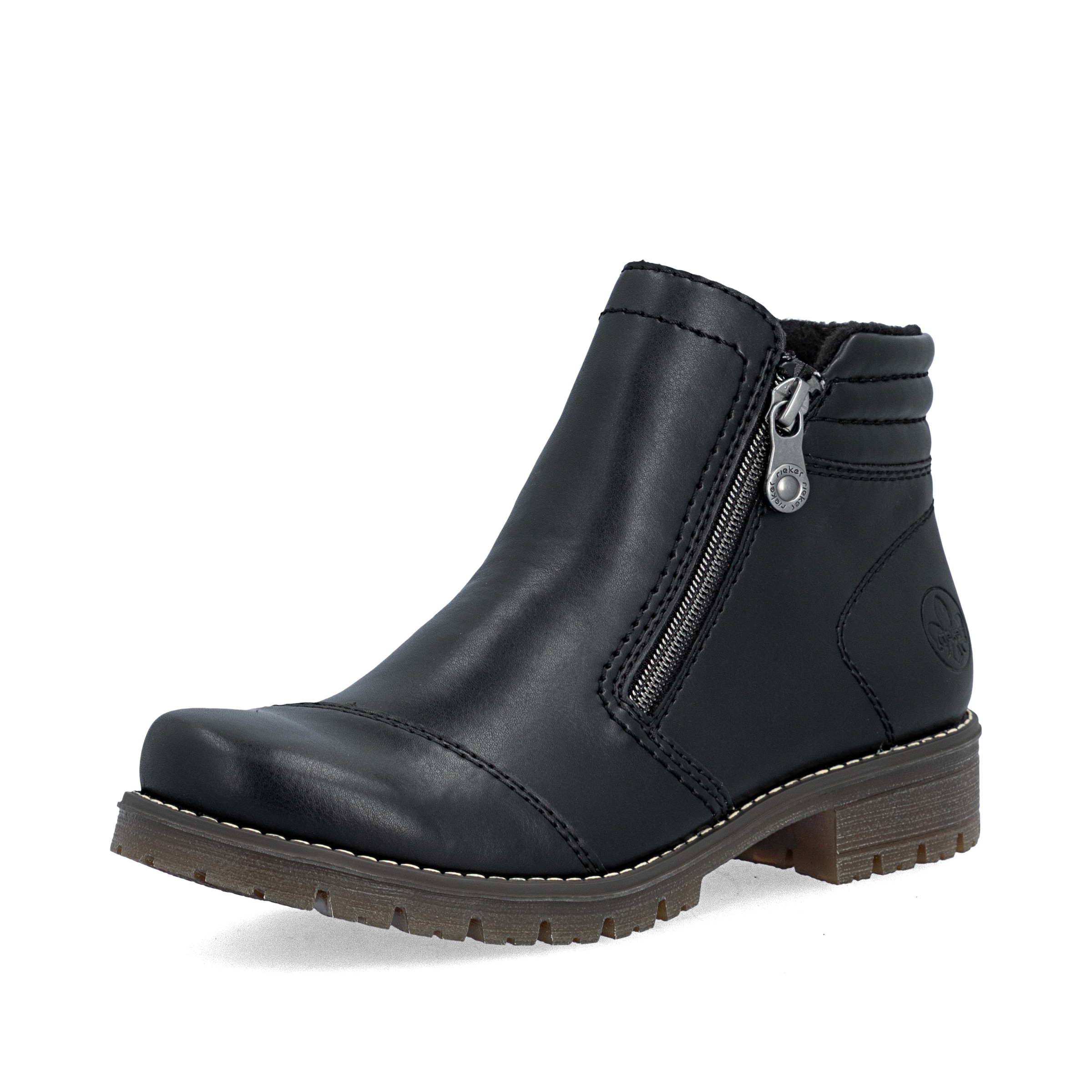 Bottines Rieker en noir : devant