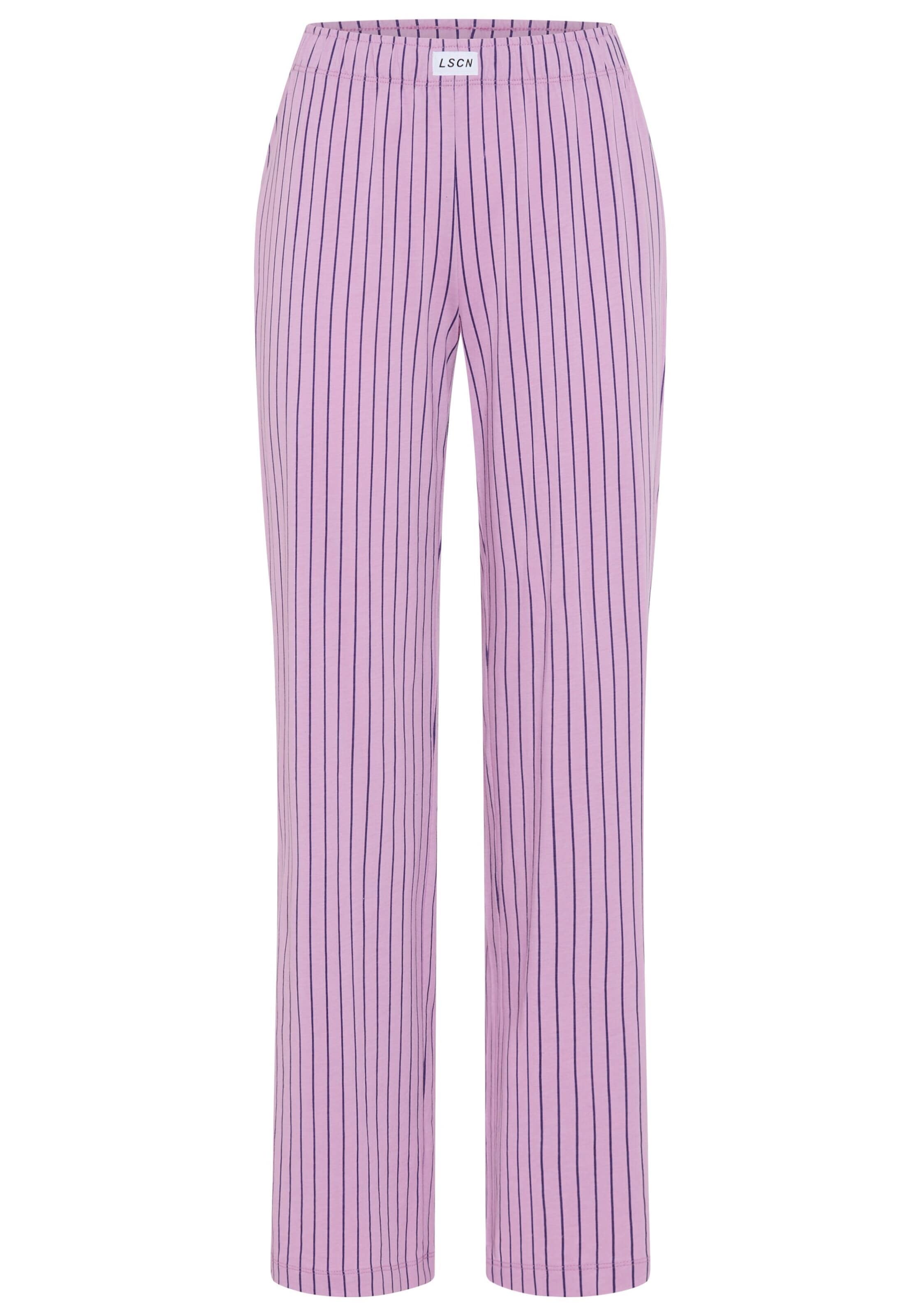 Pantaloncini da pigiama di LSCN by LASCANA in lilla: frontale