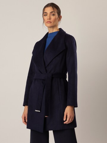 APART Between-Seasons Coat in Blue: front