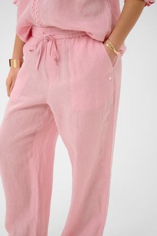 Wide Leg Pantalon 'CRBellis' Cream en rose