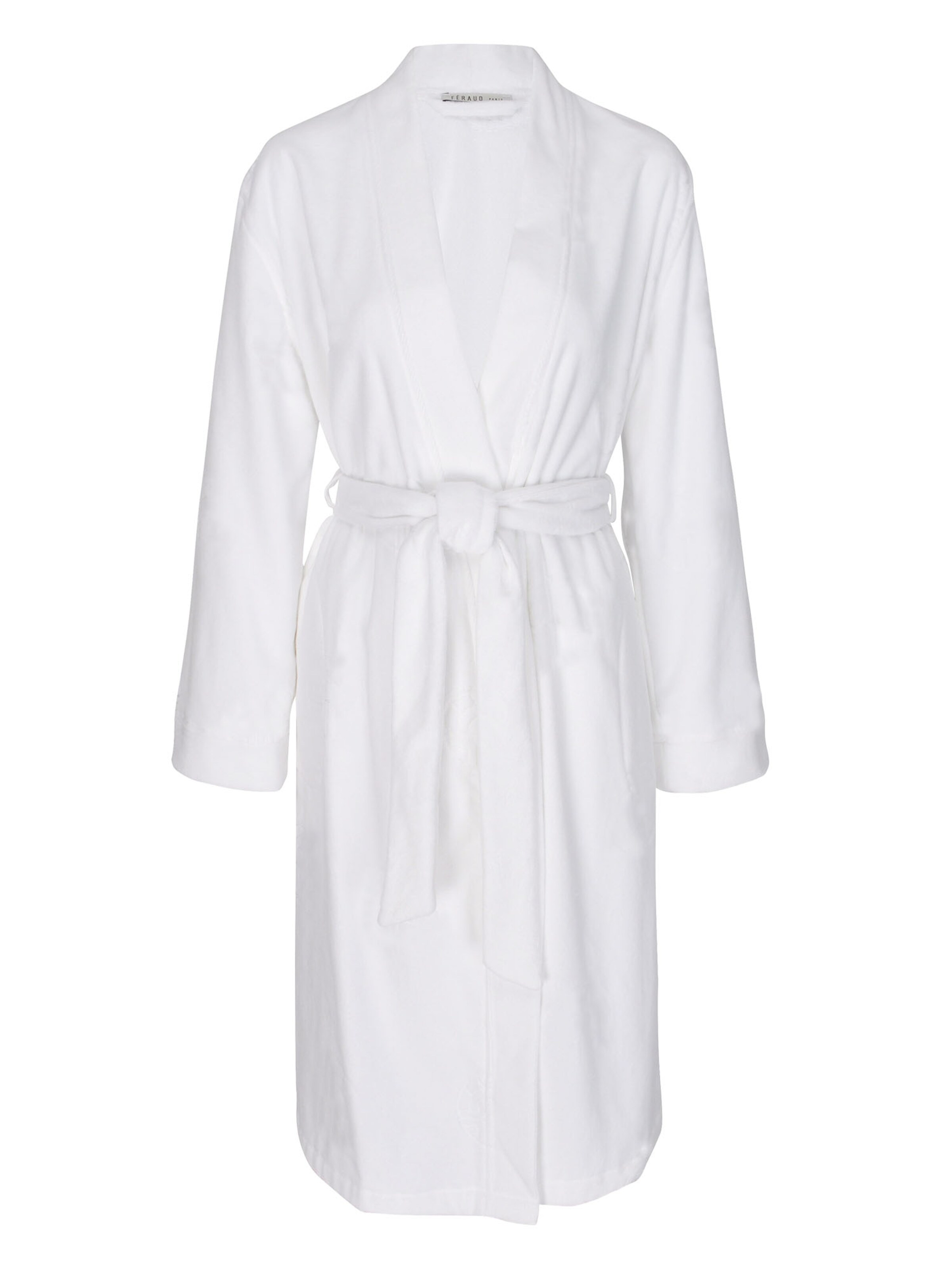 FÉRAUD PARIS Short Bathrobe ' Spa ' in White: front