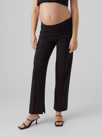 Loosefit Pantalon 'LUNA' MAMALICIOUS en noir : devant