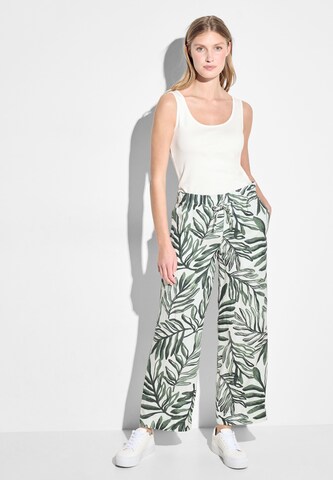 CECIL Wide leg Pants 'Neele' in Green: front