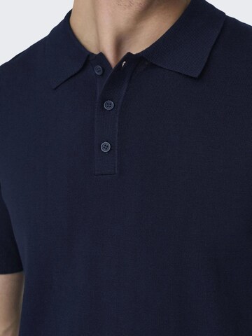 Pull-over Only & Sons en bleu