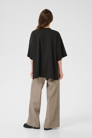 T-shirt oversize 'Jenny' Kaffe en noir