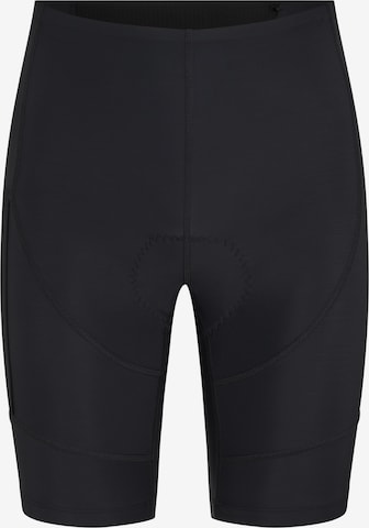 ZIENER Skinny Workout Pants in Black: front