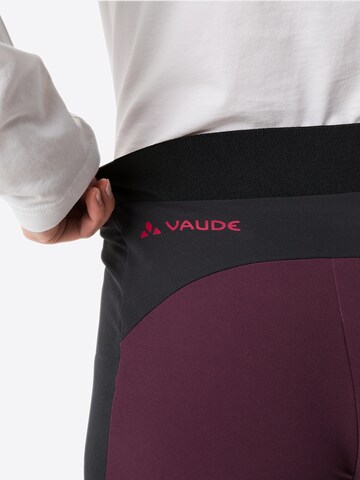 VAUDE Slim fit Outdoor Pants 'Elope' in Purple