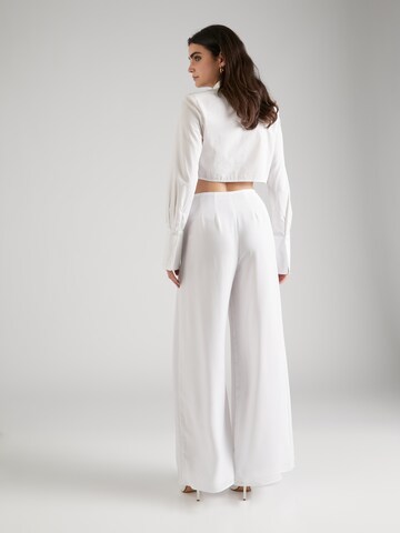 Lauren Ralph Lauren Wide leg Pants 'ROUNAK' in White