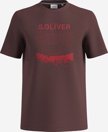 s.Oliver Shirt in Bruin: voorkant