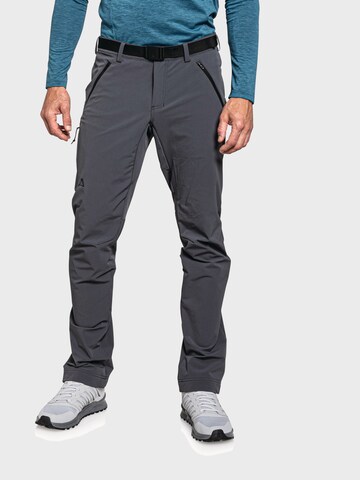 Schöffel Regular Outdoor Pants 'Taibun' in Grey: front