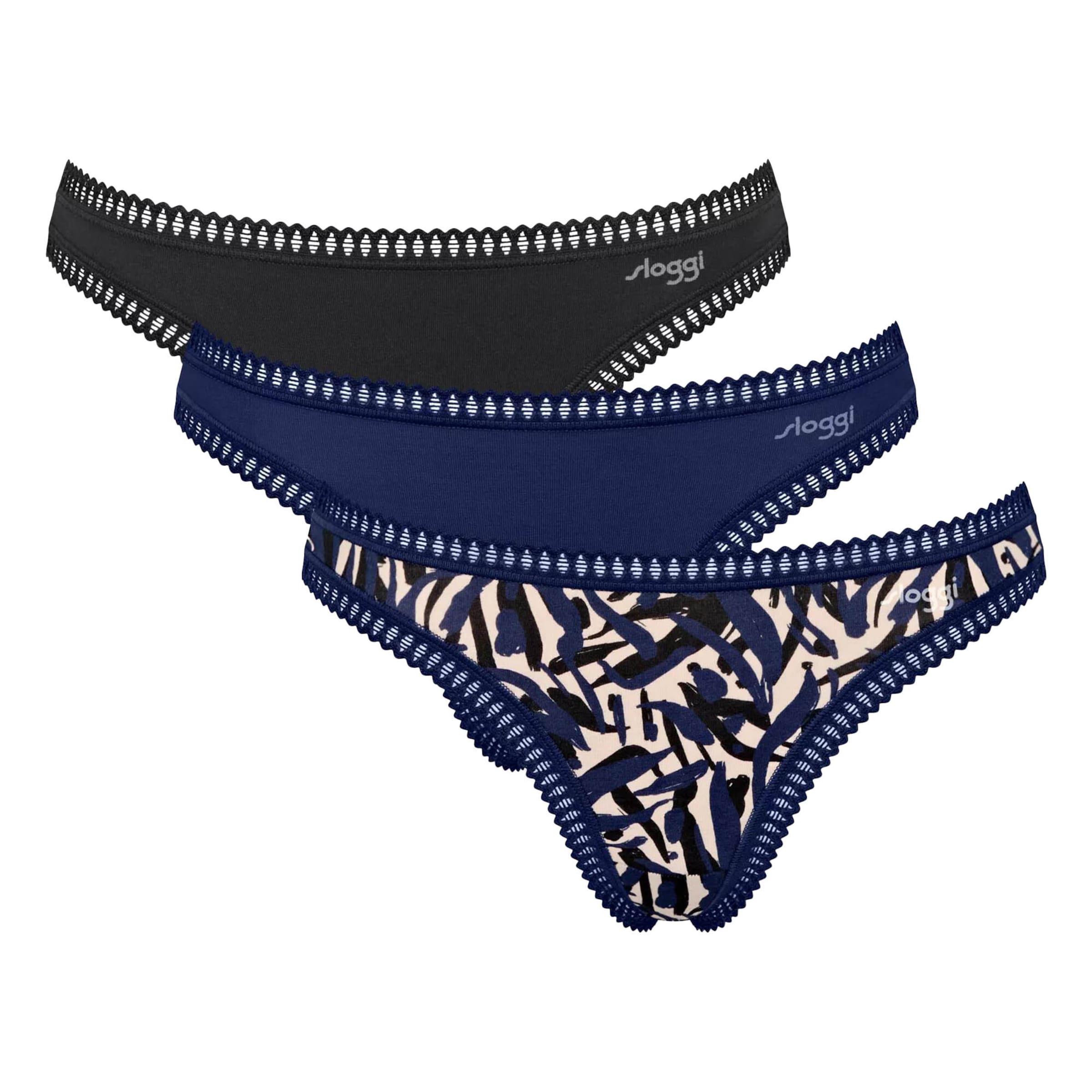 SLOGGI String 'Go Crush' i blå: forside