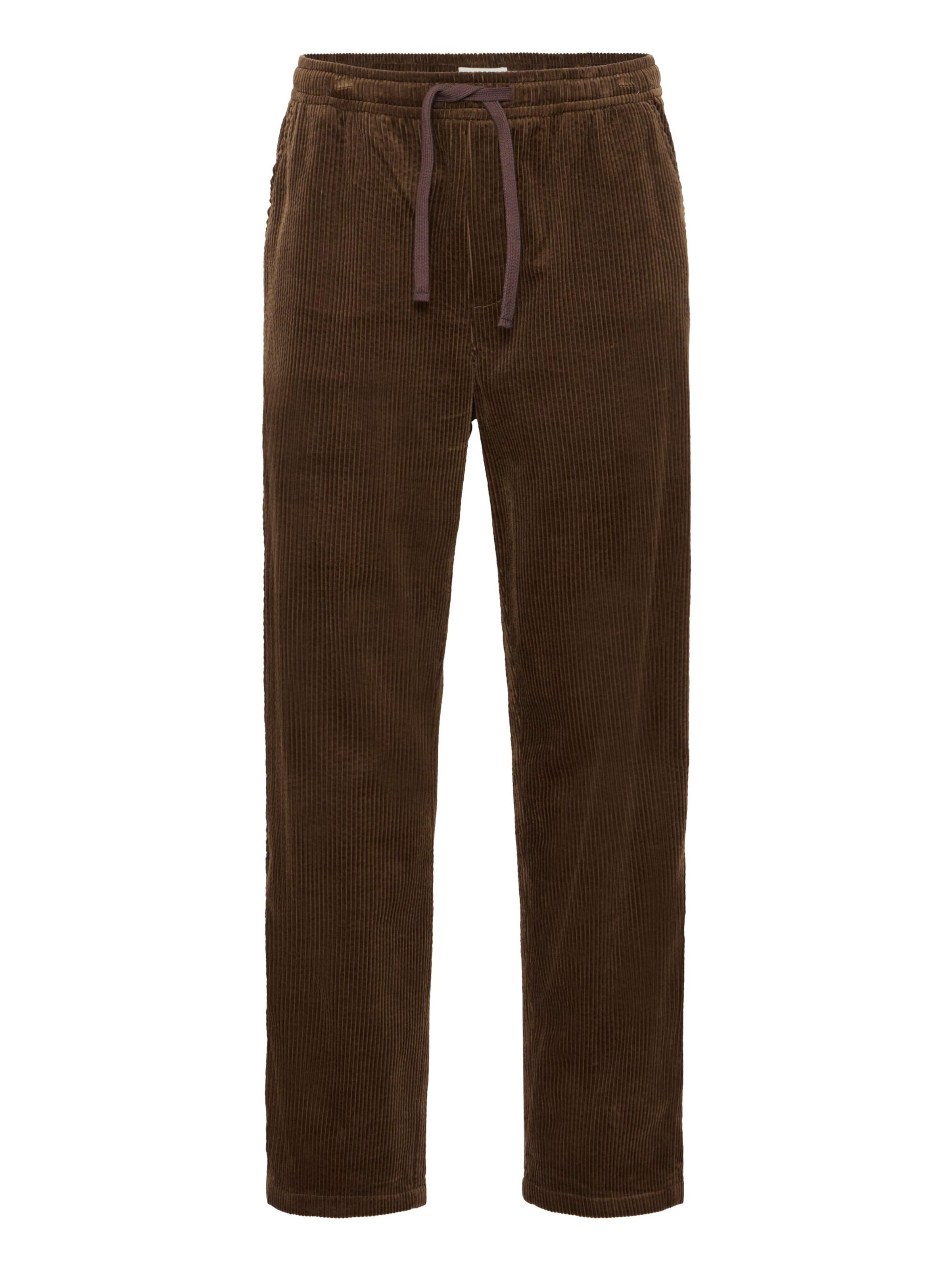 !Solid - Loosefit Calças chino ' SDALANN ' em castanho: frente