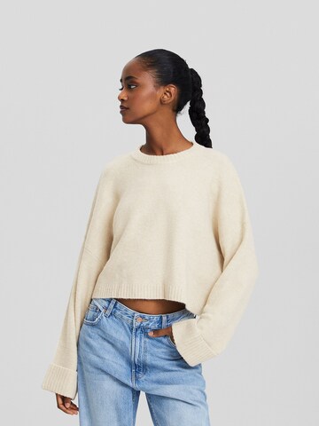 Bershka Pullover in Beige: predná strana