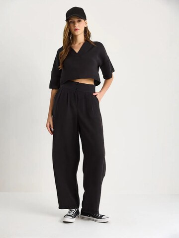 Tuta da jogging di Bianco Lucci in nero: frontale