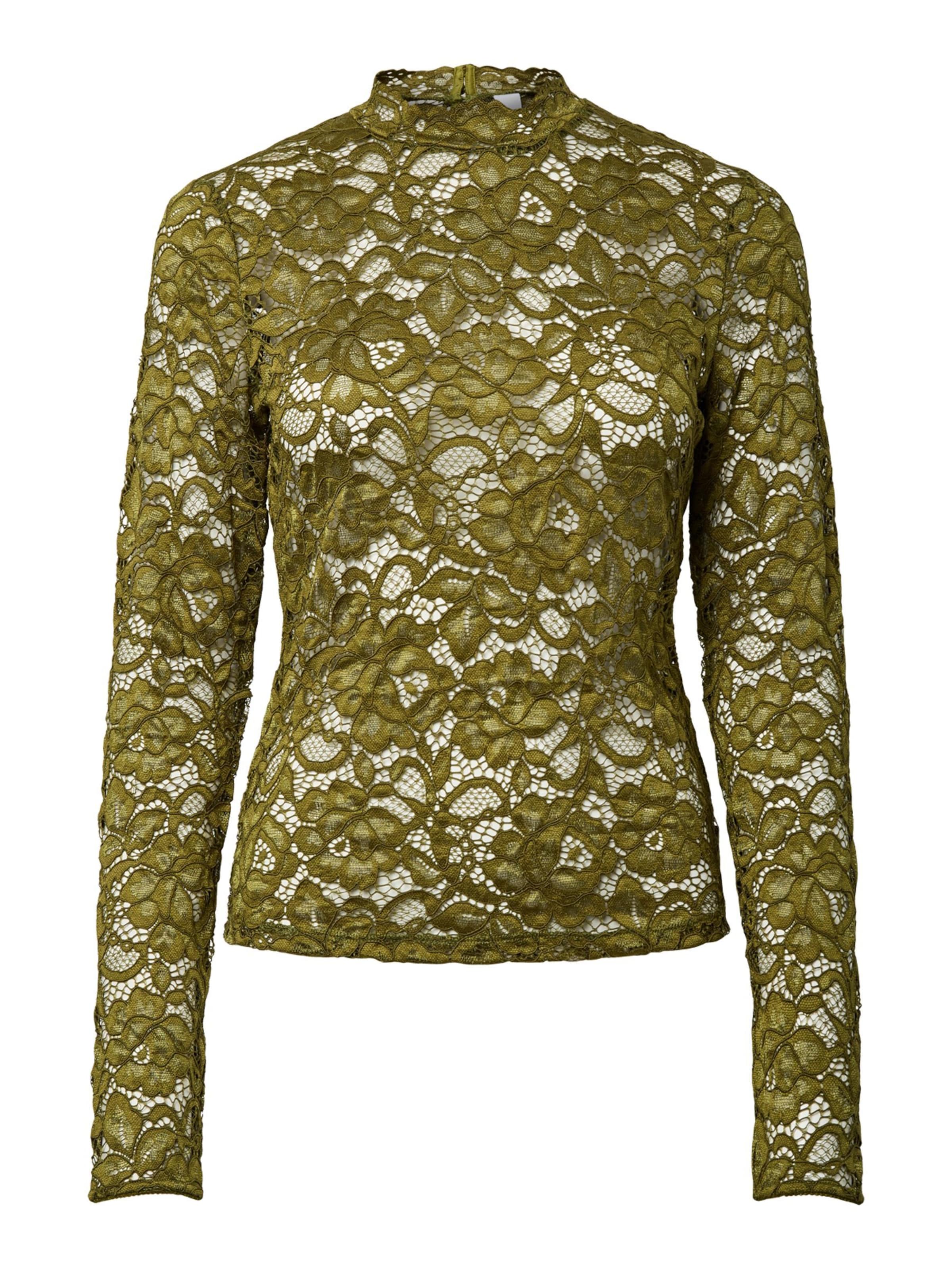 YAS Blouse 'YASLacey' in Green: front