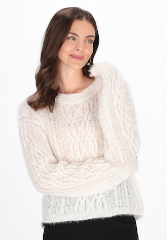 Usha Pullover in Beige: Vorderseite