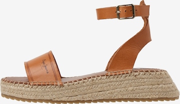 Pepe Jeans Sandale 'Kate Emboed' in Bronze: predná strana