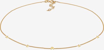 ELLI Halskette Astro, Choker, Halbmond, Sterne in Gold: predná strana