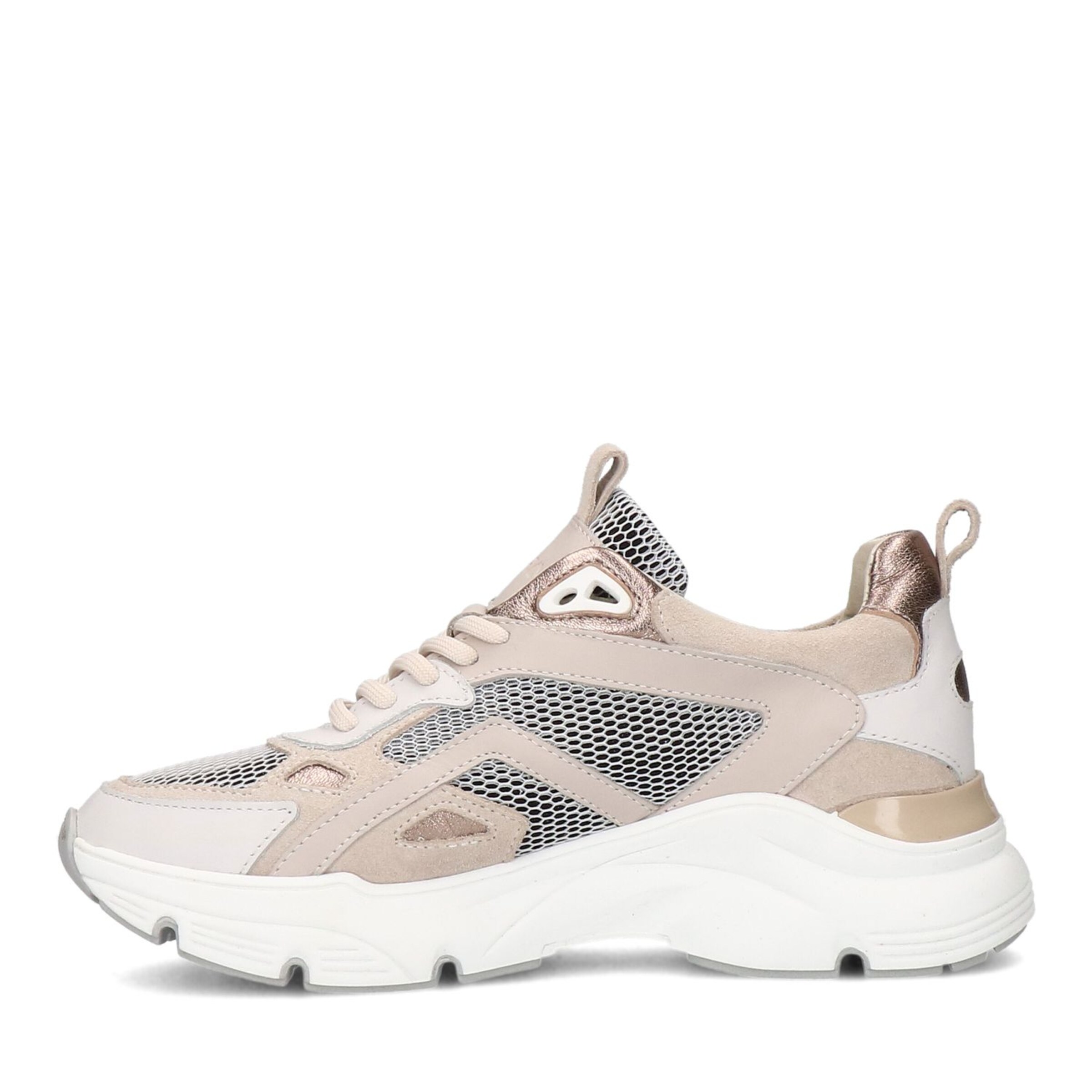 MANFIELD Sneakers laag 'Flache' in Beige