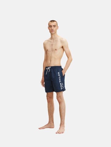 TOM TAILOR Badeshorts 'Jeremy' in Blau