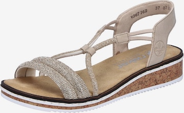RiekerSandale - bež boja: prednji dio