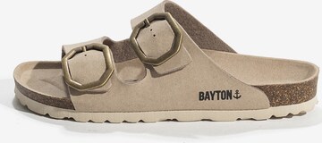 Bayton Pantoletter 'Atlas' i beige: forside