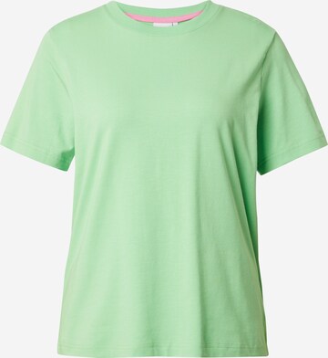 NÜMPH T-shirt 'KAZUMI' i grön: framsida