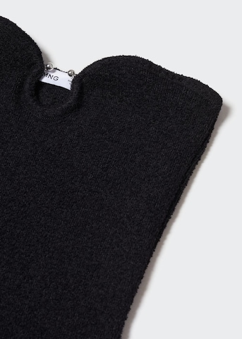 MANGO Knitted dress 'Letter' in Black
