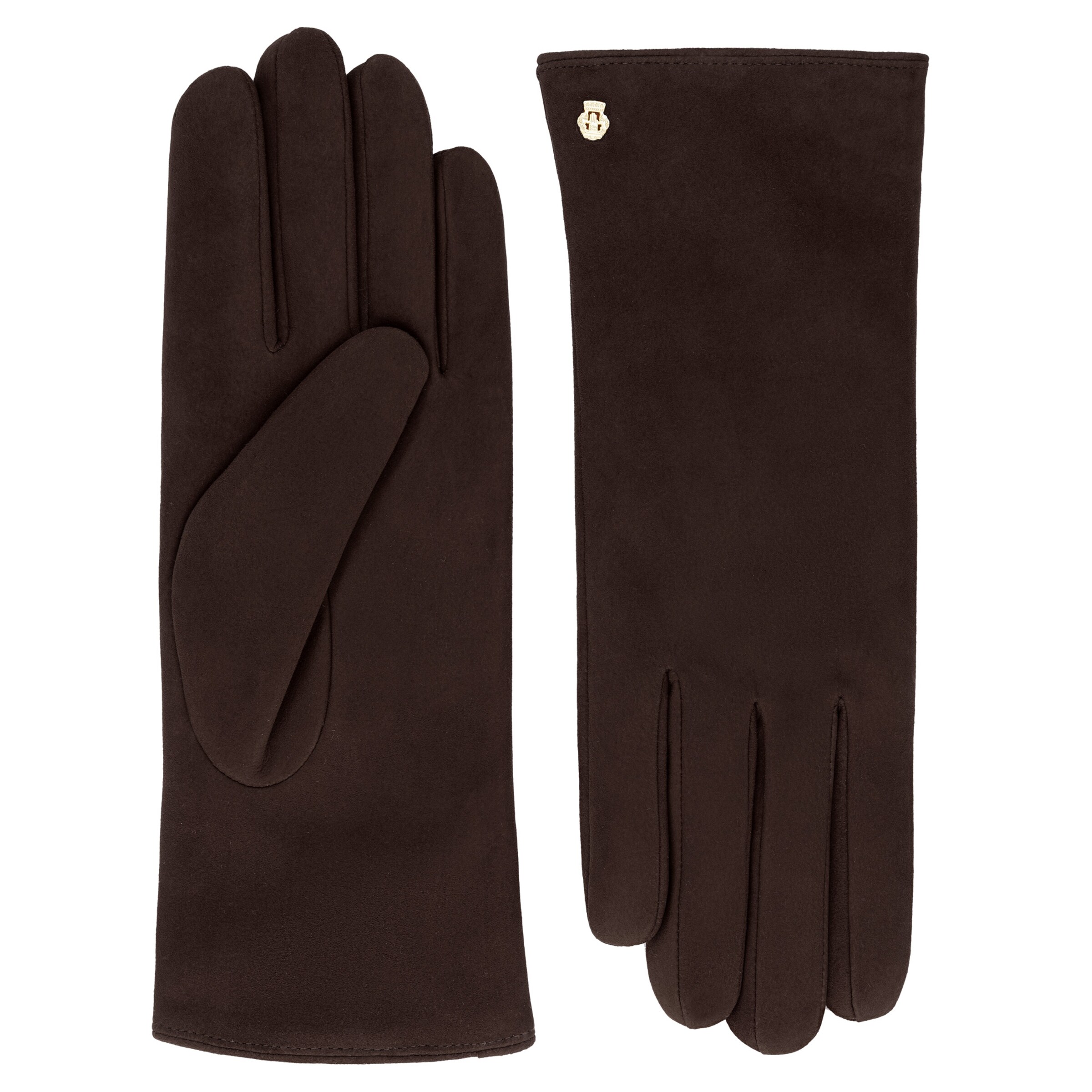 Mezzoguanti 'KIEW' di Roeckl in marrone: frontale