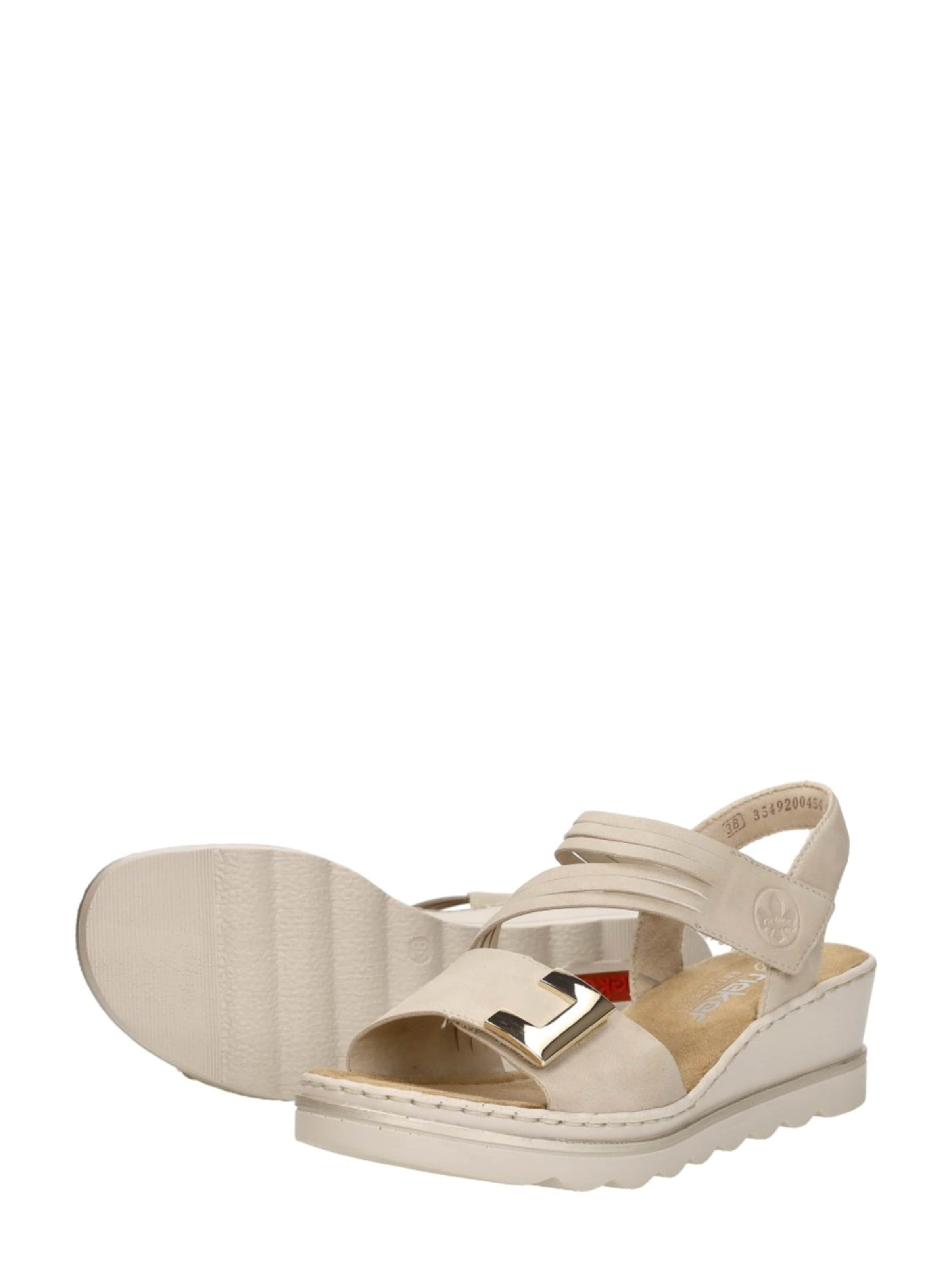 Rieker Sandaal 'Sandalen Plat' in Beige
