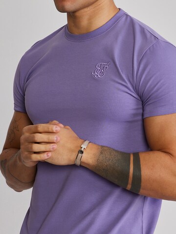 SikSilk Shirt 'Essential' in Purple