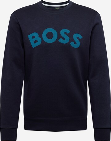 BOSS Green Sweatshirt 'Salbo' in Blau: predná strana