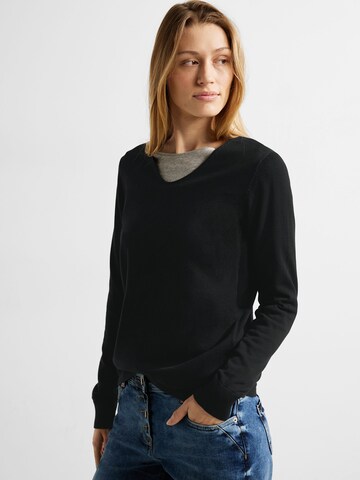 CECIL Sweater in Black: front