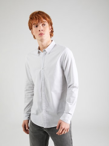 HOLLISTER Regular fit Риза в бяло: отпред