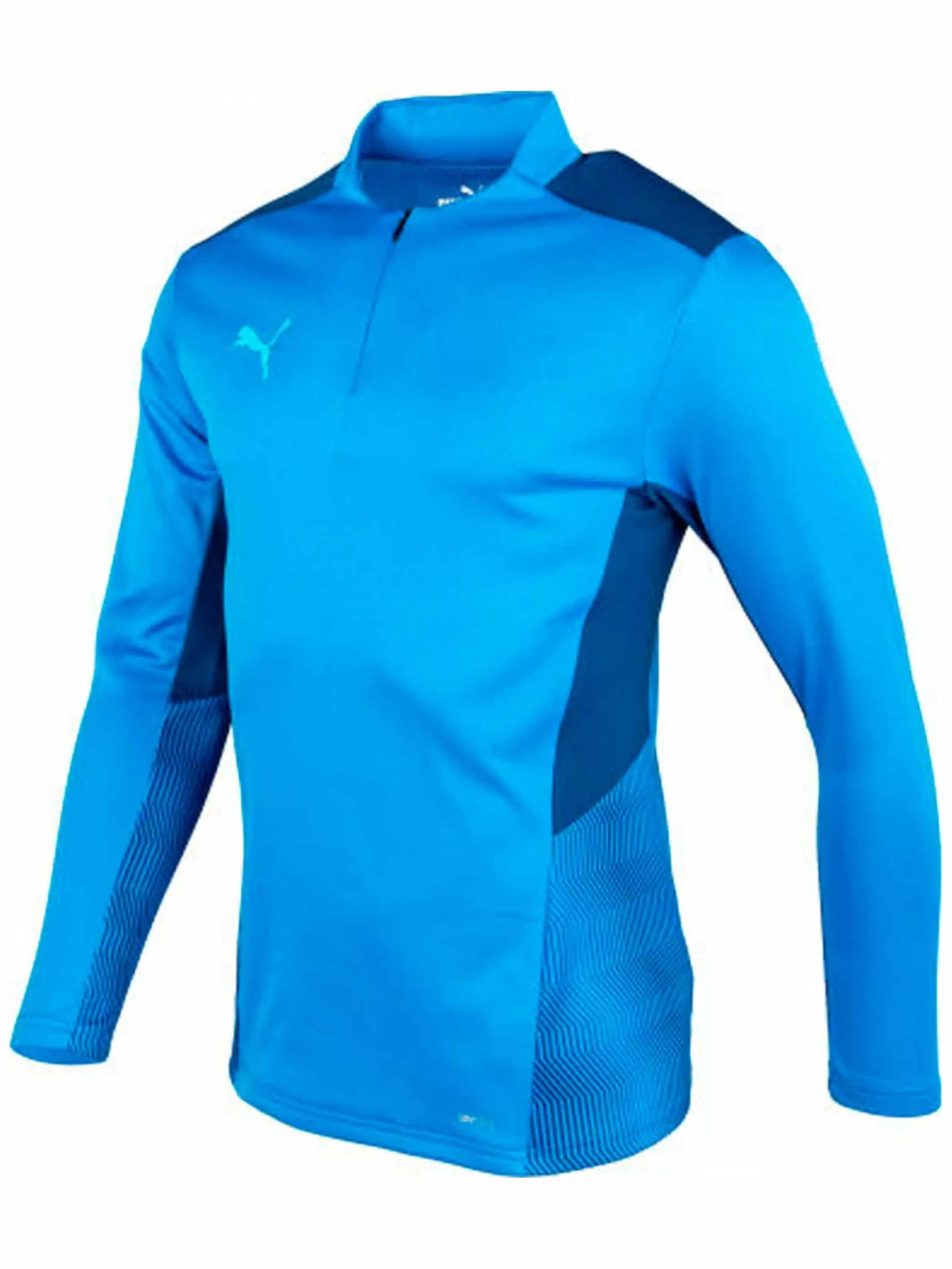 Maglietta 'Puma Teamcup 14 Zip Top' di PUMA in blu