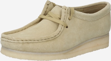 Clarks Originals Lace-Up Shoes 'Wallabee' in Beige: front
