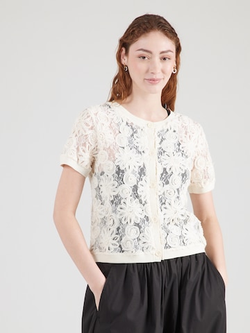 Cardigan monari en beige : devant