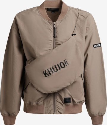 khujo Jacke 'Facee' in Braun: Vorderseite
