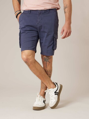 Loosefit Pantalon cargo 'Slog' Deeluxe en bleu : devant