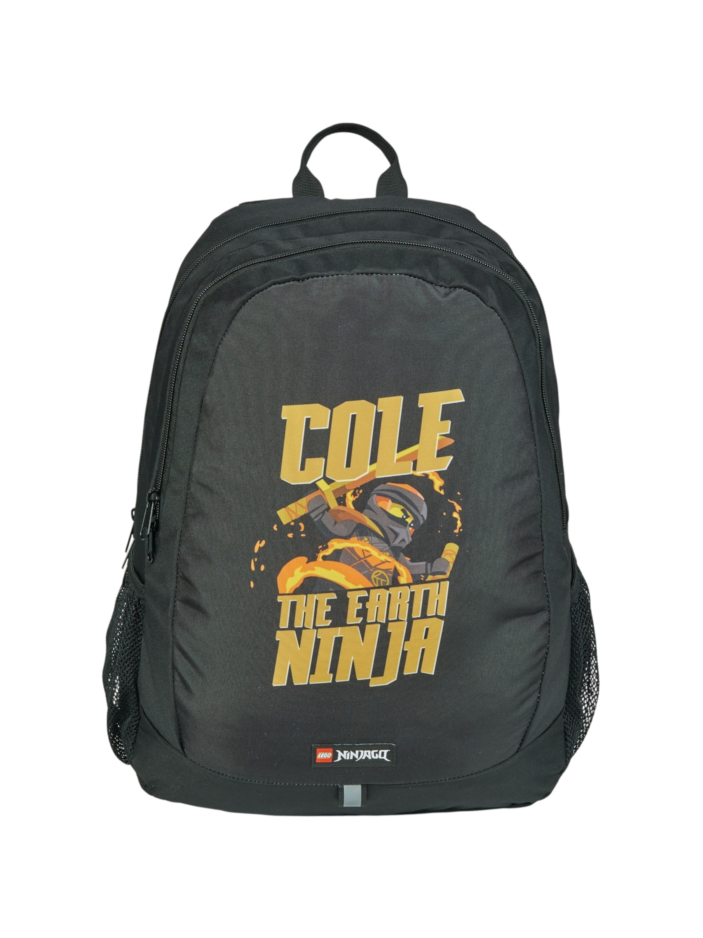 LEGO Rucksack 'Ninjago School'‌ in Schwarz: Vorderseite